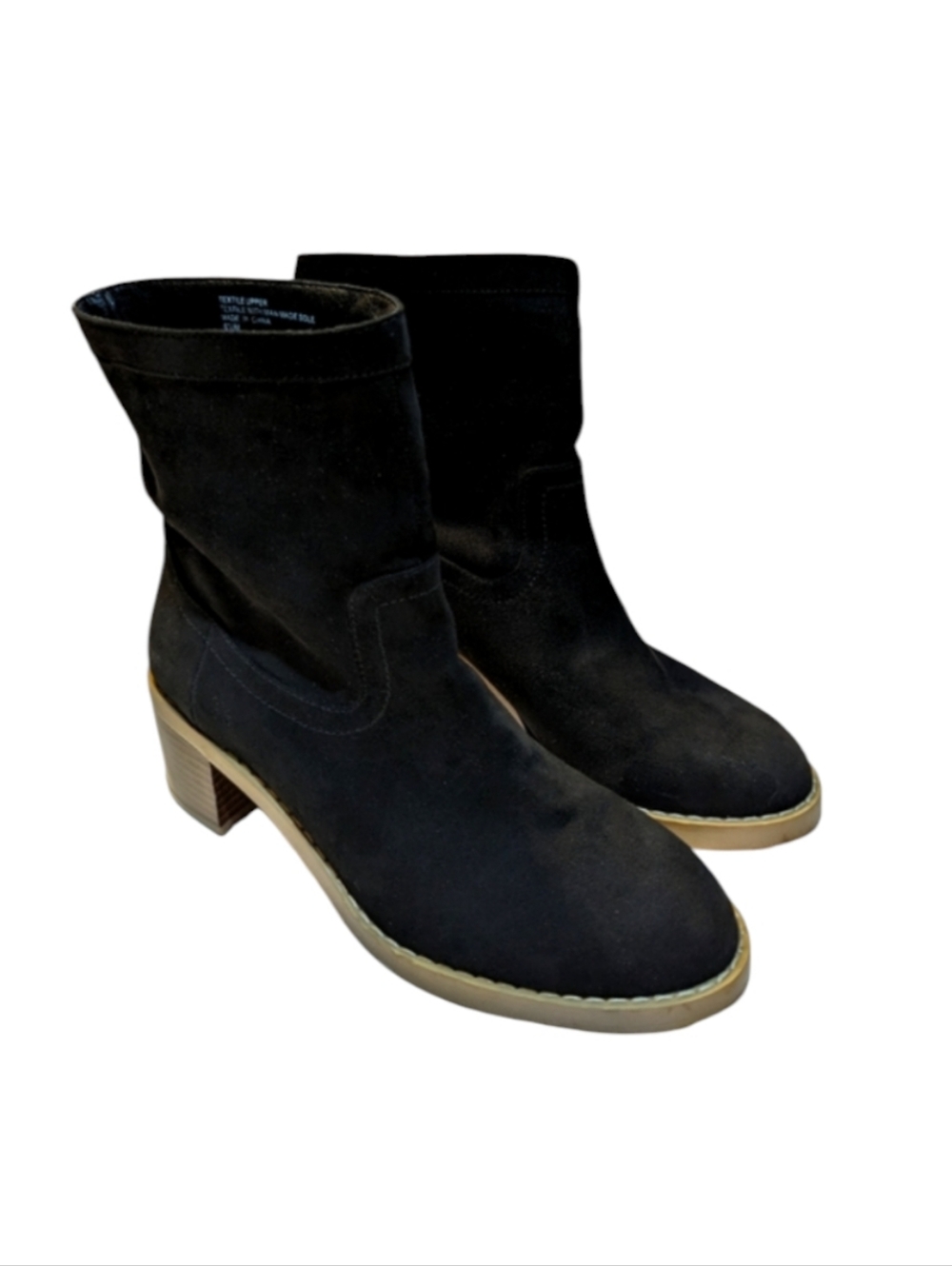 Loft Pull On Black Ankle Boots Size 6.5
